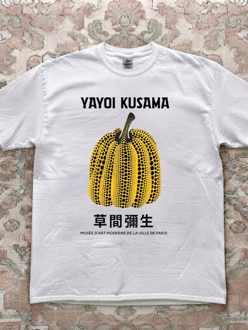 Yayoi Kusama Yellow And Black Polka Dot Pumpkin Museum Exhibit Memories T-Shir